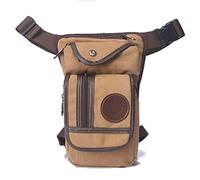 Xieben Canvas Drop Leg Bag Per Uomini Donne Cintura Cintura Tattica Militare Pouch Moto Equitazione Ciclismo Tattico All'aperto Sport Bum Fanny Pack Khaki