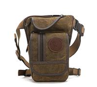 Xieben Canvas Drop Leg Bag Per Uomini Donne Cintura Tattica Militare Marsupio Pouch Moto Equitazione Ciclismo Tattico All'aperto Sport Bum Fanny Pack Caffè