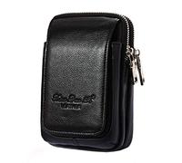 Xieben Marsupio Borsello in Pelle Da Cintura per Uomo Smartphone Telefono Custodia Tracolla Cellulare Verticale Portafoglio Mini borse Viaggio Con Clip Phone