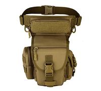 Xieben Nylon Outdoor Drop Leg Bag per uomo Donna Tattico Militare Viaggio in Moto Campeggio Esterno Riding Multiuso Marsupio Borsa Hip Bum Cachi