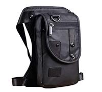 Xieben Oxford Drop Leg Bag Per Uomo Donna Moto Coscia In Vita Pack Marsupio Viaggio Pesca Escursioni A Cavallo In Bicicletta All'aperto Custodia Multifunzionale Nero