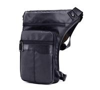 Xieben Oxford Drop Leg Bag per Uomo Donna Multifunzione Moto Bike Crossbody Hip Bum Marsupio Viaggio All'aperto Campeggio Pesca Escursioni Ciclismo Borsa Portafoglio Nero