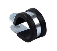 Xiedeai Morsetti Tubo Clamp Strumento - 6 PCS Clip con Rivestimento in Gomma Acciaio 304 Morsetto per Tubo Supporto di Fissaggio Metallo Cavo Montaggio Carburante Morsetto Tubo Flessibile 16mm