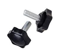 Xiedeai Vite Serraggio Pomello A Forma di Stella - Esagonale Filettato Impugnature Testa in Plastica Manopole Filetto Maschio Manico Macchina M6 M8 M10 M12