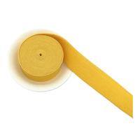 XIEHYA 2 pz/Fasce Elastiche Colorate 20mm 40 Metro Piatto Elastico in Nylon Tessitura Cucito Biancheria Intima Pantaloni Reggiseno Vestiti di Gomma Cinturino per Pantaloni Progetti DIY(Golden Yellow)