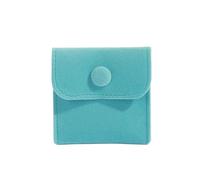 XIEHYA 5 sacchetti porta gioielli in velluto con buste bottone a pressione, borsa for anelli, bracciali, collane, orecchini, confezioni regalo Per Collana Anelli(Blue 7cmX7cm)