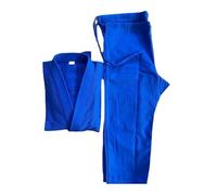 XIEHYA Jujitsu Dobok Jiu-Jitsu Uniformi Camicia professionale Pantaloni Tuta da allenamento Judo Abbigliamento karate Per Uomo, Donna(Blue,140cm)