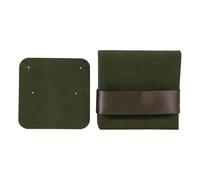 XIEHYA Mini sacchetti for imballaggio di gioielli da 5 pezzi con carta interna, collana, anello, orecchini, custodia for regali, busta bottone a pressione Per Collana Anelli(E-Green 2)