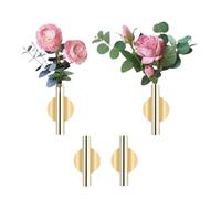 XIEHYA Porta Piante Sospeso Montato su Fioriere da Parete 4 Pezzi per Casa | For tubi for vasi da fiori in oro piccolo for interni for esposizione domestica