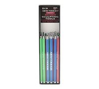 Xiem Tools USA Complete Set di Mini Ribbon Sculpting Tools, Heat Treated Steel, set D include 9 strumenti (MRS9D-10292)