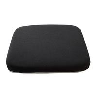 XIEMINLE Cuscini per sedia da pranzo con legacci, in memory foam, per cucina, interni ed esterni, morbido, antiscivolo, quadrato, per ufficio, giardino, patio (40 x 40 x 4 cm, nero)