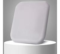 XIEMINLE Cuscini quadrati per sedia in memory foam, con legacci, lavabili, per giardino, soggiorno, ufficio, sala da pranzo, cucina, patio, balcone, interni (45 x 45 x 4 cm, grigio)