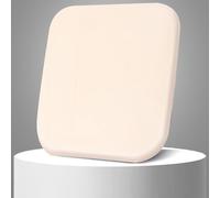 XIEMINLE Cuscini quadrati per sedia in memory foam, con legacci, lavabili, per giardino, soggiorno, ufficio, sala da pranzo, cucina, patio, balcone, interni (45 x 45 x 4 cm, beige)
