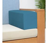 XIEMINLE Cuscino di supporto per divano e bracciolo, personalizzato, supporto per il collo con cerniera, morbido, imbottito, per testiera, materasso, spazio per letto (40 x 15 x 15 cm, blu2)