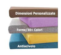 XIEMINLE Cuscino Panca Dimensioni Personalizzate, 2/3/4 Posti Cuscino per Sedile Imbottito, Lungo Cuscino per Mobili da Interni, Rimovibile Spessi Cuscini Sedili Pranzo per Cucina (Spessore 3cm)