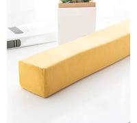 XIEMINLE Cuscino per bracciolo per divano, cuscino per testiera, letto da due a letto singolo/matrimoniale/king size, cuscino per divano letto, cuscino rimovibile per hotel, 120 x 10 x 20 cm, giallo