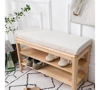 XIEMINLE Cuscino per panca da pranzo, antiscivolo, con fodera rimovibile, lavabile, spessore 5 cm, per altalena, tatami, sedie da pranzo, cuscino per dondolo (160 x 30 x 5 cm, beige)