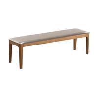 XIEMINLE Cuscino per panca da pranzo, in pelle, cuscino per panca da 2-3 4 posti, impermeabile, con finestra a bovindo, con cerniera, per sedia a dondolo (140 x 45 cm, grigio)