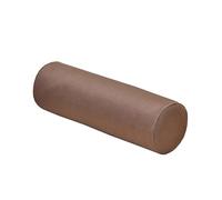 XIEMINLE Cuscino rotondo Bolster, cuscino rotondo, per schiena, ginocchia, collo, cuscino con fodera rimovibile, cuscino per bracciolo del divano, cuscino cilindrico per dormire, 50 x 20 cm, marrone