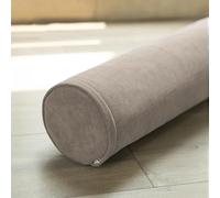 XIEMINLE Cuscino rotondo cervicale con rullo, cuscino lombare, cuscino da bracciolo per divano, cuscino da letto per testiera per divano letto e auto, cuscino rimovibile (70x12cm, Caffè)