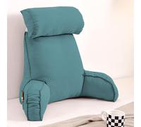 XIEMINLE Grande cuscino da lettura per divano, sedia e letto, cuscino per braccioli, cuscino di supporto lombare, cuscino per schienale, cuscino per la lettura, 75 x 40 x 55 cm, verde 2