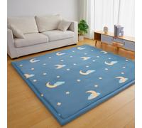 XIEMINLE Tappeto per camera da letto, grande, morbido, in peluche, per soggiorno, non perde pelo, a pelo corto, antiscivolo, lavabile, comodo, per stanza dei giochi, cameretta (180 x 200 cm, stile 1)