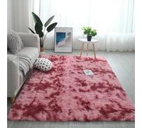 XIEMINLE Tappeto per soggiorno, super morbido, soffice, per camera da letto, lavabile, con retro antiscivolo, non perde pelo, tappeto per interni, decorazione per la casa (200 x 250 cm, rosso)