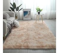 XIEMINLE Tappeto per soggiorno, super morbido, soffice, per camera da letto, lavabile, con retro antiscivolo, non perde pelo, tappeto per interni, decorazione per la casa (120 x 160 cm, cammello)