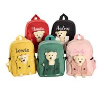 XIESHANG Zaino per bambini ricamato, regali personalizzati per bambini all'asilo, borsa scolastica personalizzata per bambini, zaini con monogramma per ragazze e ragazzi, regali di compleanno