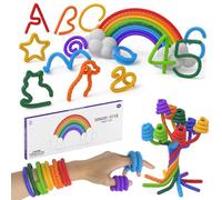 XIEXIESHER Set di 8 Giochi Antistress Sensoriali, Giocattoli Sensoriali Testurizzati Bastoncini in Silicone, per Bambini con Autismo, ADHD e Ansia, alleviare l'ansia e lo stress