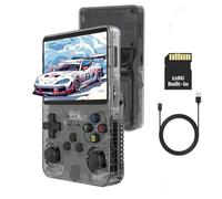 XiFanHo R36S Console Retro Game 128G, oltre 20000 giochi classici, Sistema Linux Open Source Console Giochi Portatile, Schermo IPS da 3,5 Pollici, Regalo di compleanno Handheld Console R36S(nero)