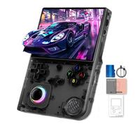 XiFanHo RG40XX V Console Retro Game, Schermo IPS da 4,0 pollici, RG40XXV Console di gioco portatile con 64GB TF Card Linux OS Sistema di gioco classico con alimentazione ricaricabile 3200mAh (Nero)