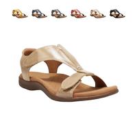 Xifyjus Sandali Da Donna Con Punta Aperta, Supporto Plantare, Comodi per Camminare, Eleganti Scarpe Con Zeppa(Beige,42)