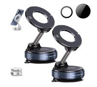 Xifyjus Veltrix Magno Grip PRO 360, Supporto Magnetico for Telefono 2025, Supporto for Cellulare con Ventosa Regolabile, Supporto Pieghevole Portatile for Auto, Palestra, Specchio, Doccia(2pcs Black)