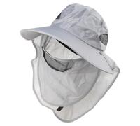 XIGACGEH Grande cappello da pescatore con collo corda tesa larga | Protezioni solari in rete con corda per il collo, berretti da spiaggia all'aperto, cappello casual, copricapo da alpinismo