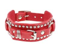 XIGAWAY Bracciali Rivettati Uomo Donna Polsini in Pelle con Borchie in Metallo Bracciali Regolabile in 8 Colori Adatto come Regalo Uomo Donna Primavera 2026, Misura unica, Pelle, Non pietra preziosa