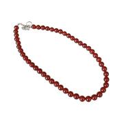XIGAWAY Collana di perline, 4 mm, 6 mm, 8 mm, 10 mm, perline rosse, gioielli in stile coreano da donna, 1, Altro, Nessuna pietra preziosa