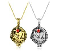 XIGAWAY The Vampire Diaries - Collana con ciondolo corto unisex geometrico in lega con catena a serpente (2 opzioni di colore), 1, Metallo, Nessuna pietra preziosa