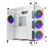 XIGMATEK Aquarius Plus Arctic ARGB (Bianco) - Case senza alimentatore - Tower medio - Formato ATX
