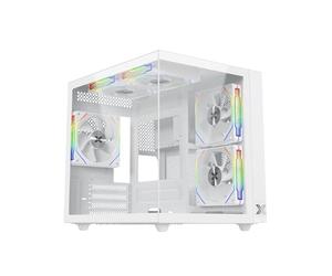 Xigmatek Boitier Mini Tour Micro ATX Aqua M Lite avec panneaux vitrés (Blanc)
