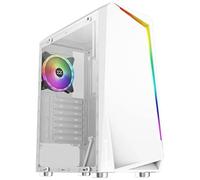 Xigmatek Boitier Moyen Tour ATX Vortex RGB con panneau vitré (Blanc)