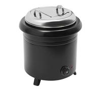 Xigner Scaldacollo elettrico da 13 l, in acciaio inox, 400 W, con pentola interna estraibile e coperchio, pentola per zuppa, contenitore per zuppe