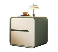 XIGOUZIQU Comodino moderno della metà del secolo Cassetto senza maniglie con base addensata for riporre gli oggetti, stile minimalista(Green,40cm(15.74in))