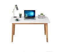 XIGOUZIQU Da Ufficio, Scrivania Ufficio da Ufficio Salvaspazio Facile da Assemblare per Computer in Legno per Studio and Soggiorno(White,100cm(39.37in))