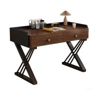 XIGOUZIQU Scrivania Salvaspazio Scrivania Studio in Casa da Ufficio, con Cassetti, Salvaspazio Facile da Assemblare da Casa e Ufficio(Brown,80cm(31.49in))