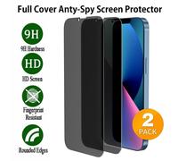 Xihaiying Privacy Screen Protector Compatible with iPhone13Pro Anti Spy Case Friendly Tempered Glass9H Black (2Pack)