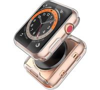 XiHAMA Confezione da 2 custodie per Apple Watch in TPU morbido da 40 mm con protezione per lo schermo, compatibili con Apple Watch SE (2024)/6/5/4