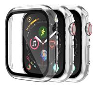XiHAMA - Confezione da 3 custodie per Apple Watch SE/6/5/4 + pellicole protettive per lo schermo