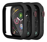 XiHAMA Custodia compatibile con Apple Watch SE/6/5/4 + Protezione schermo, Cover sottile, Confezione da 3