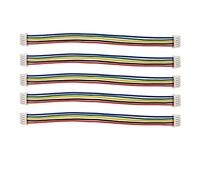 Xihe Connettore Filo 10 / 5pcs Mini Micro JST 1.25mm 5 Pin Doppia Doppia/Femmina a Prese Femminili Connettori con Cavi Filo 10mm 15mm 20mm 30mm (Color : 20 CM, Package : 10 PCS)